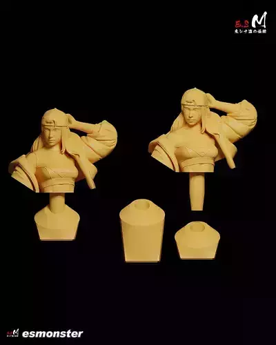 Super Girl  Bust By E S Monster