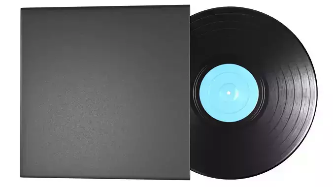 Vinyl Record PBR 4 Low-poly 3D model