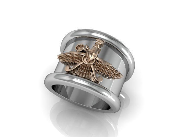 Persian - perpetual worshiper ring 3D print model