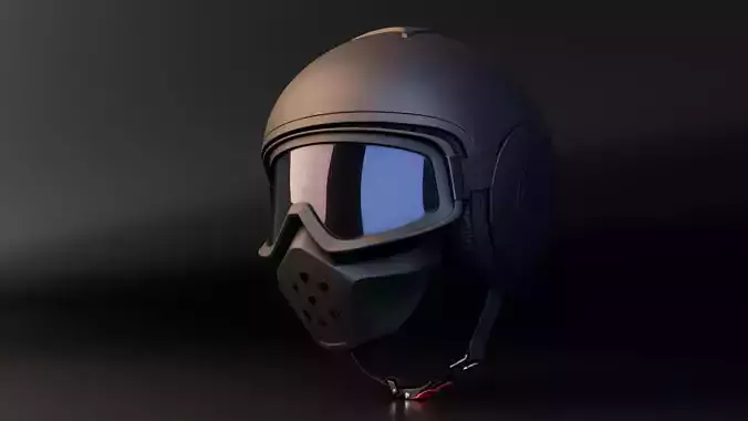 Futuristic Tactical Helmet