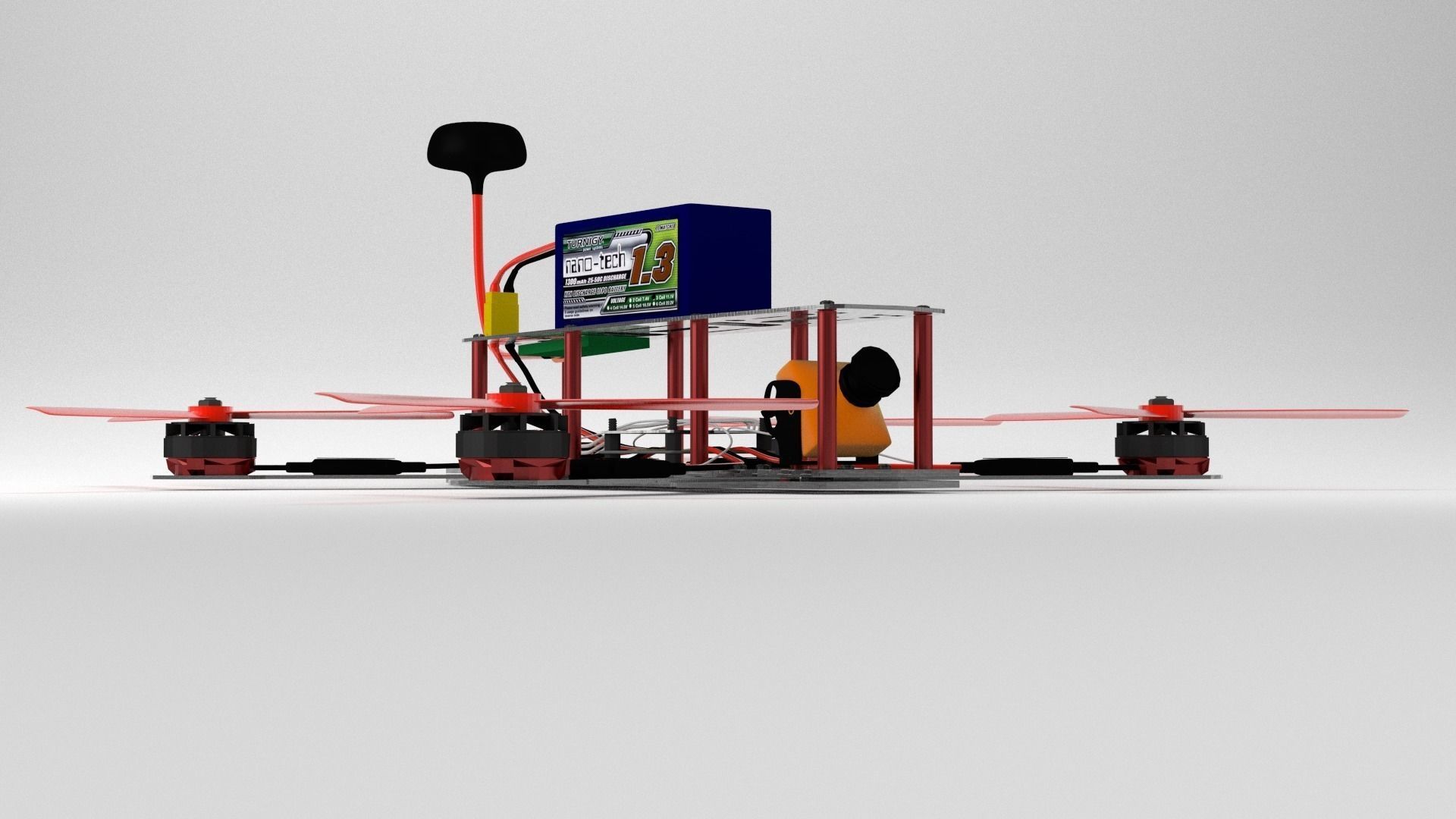 Racing drone 3D model
