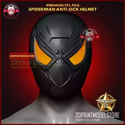 Spiderman Anti-Ock Helmet - Marvel Cosplay Mask