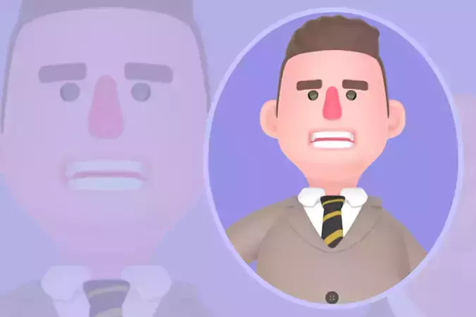 Stylized 3D Male Lawyer - Confident OK Gesture Pose