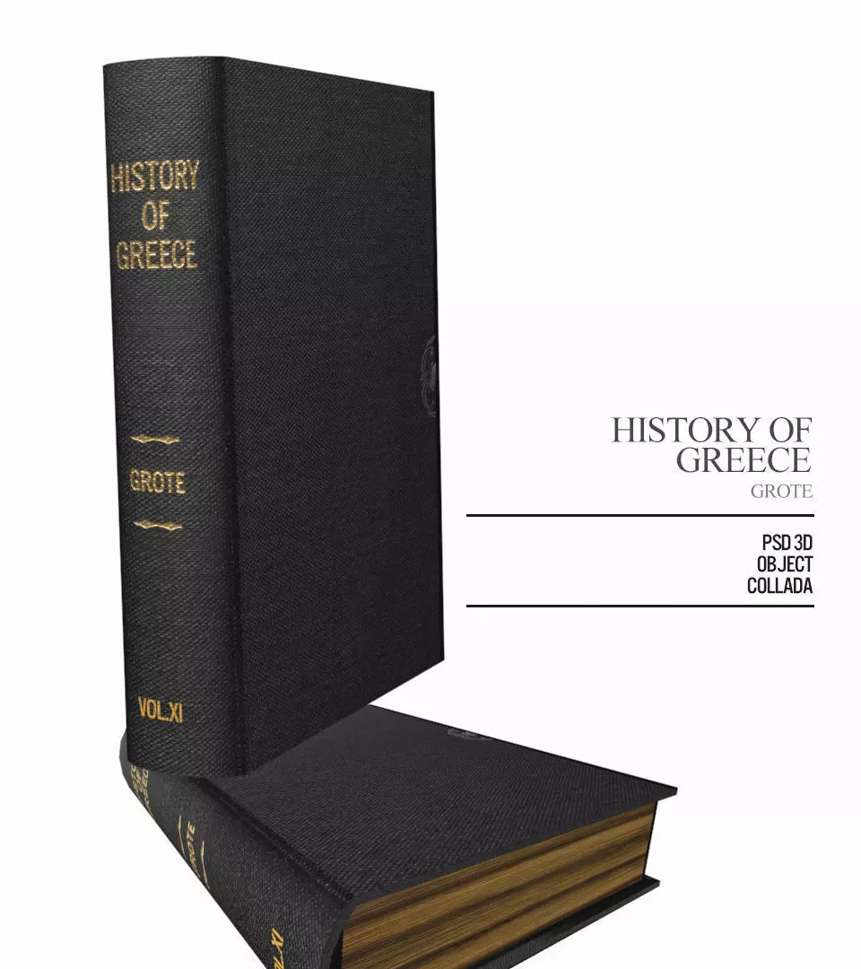 Greek History book by Grote Free 3D model