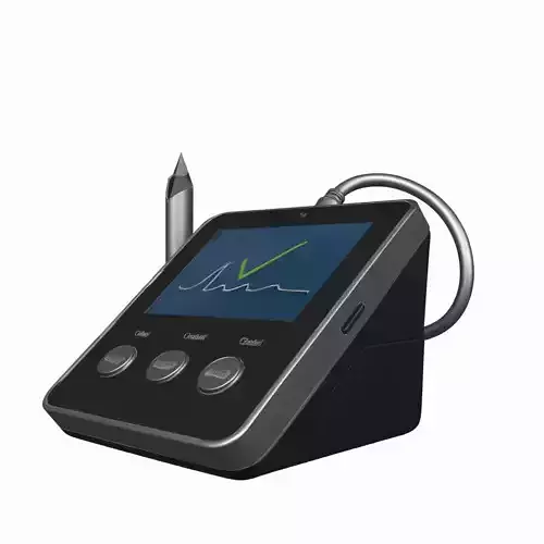 Modern 3D Electronic Pad LCD Display for Digital Banking