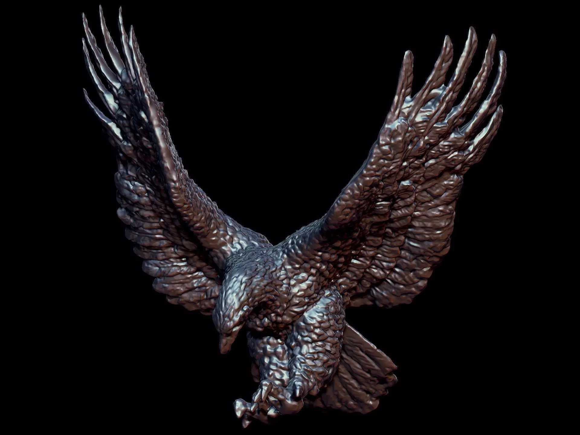 Eagle Sculpture 3D print model_0