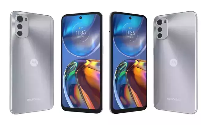 Motorola Moto E32 Silver High Poly