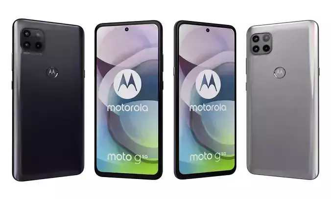 Motorola Moto G 5G Frosted Silver And Volcanic Gray High Poly