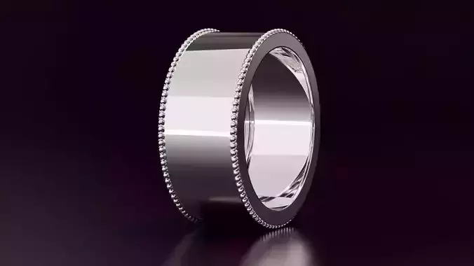 Mens wedding band N24 10mm EU60