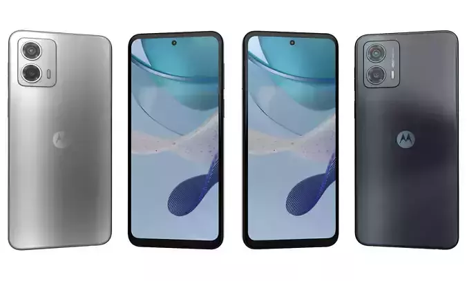 Motorola Moto G 2023 Black And Silver High Poly