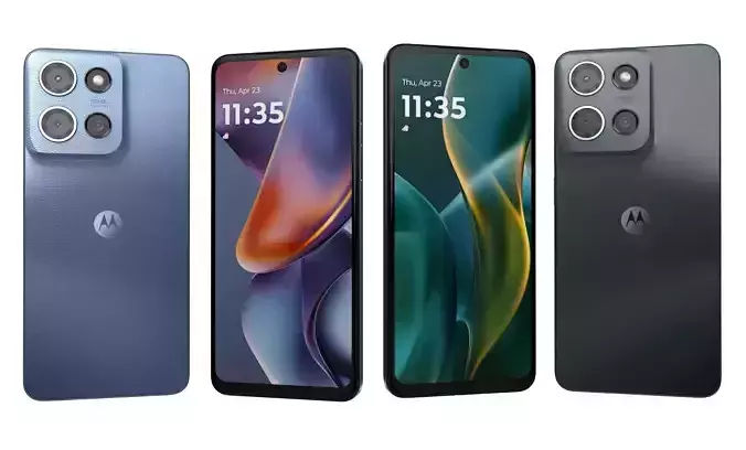 Motorola Moto G 2025 Black and Blue High Poly