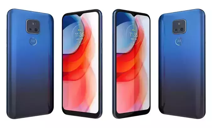 Motorola Moto G Play 2021 Misty Blue High Poly