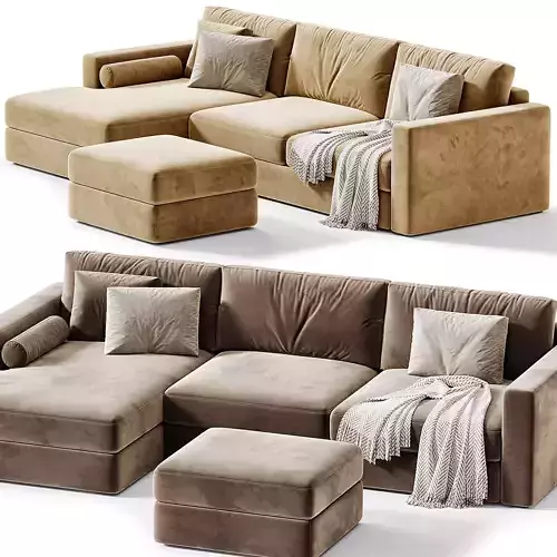 Aston Corner Sofa 3D model 4