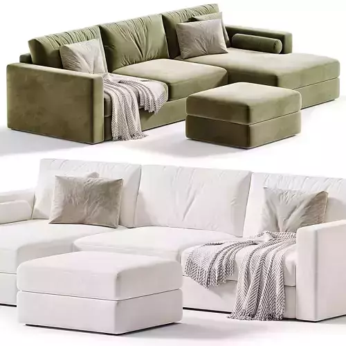 Aston Corner Sofa 3D model 5