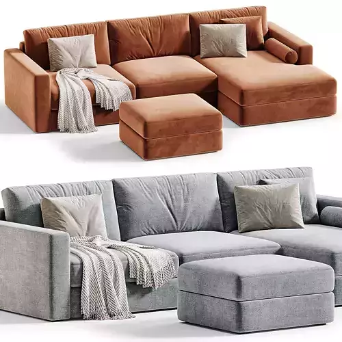 Aston Corner Sofa 3D model 3