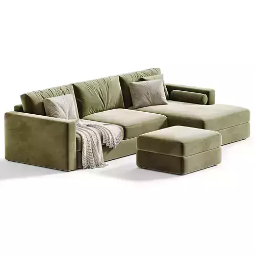 Aston Corner Sofa 3D model 2