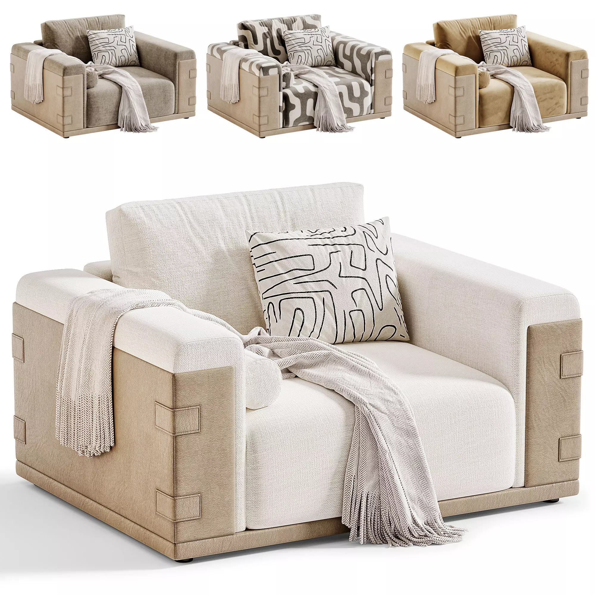 Atelier Armchair by Turri 3D model