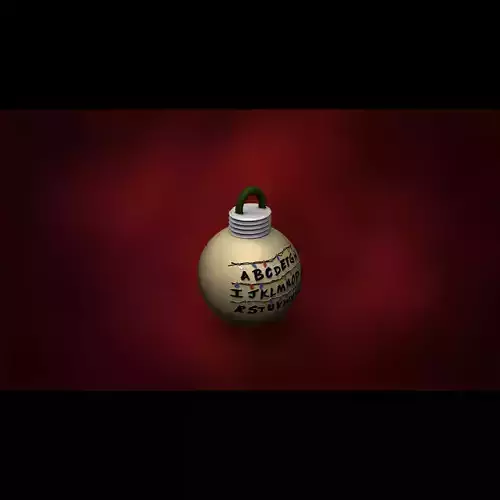 Bola de Navidad  Fan Art del Alfabeto de Stranger Things