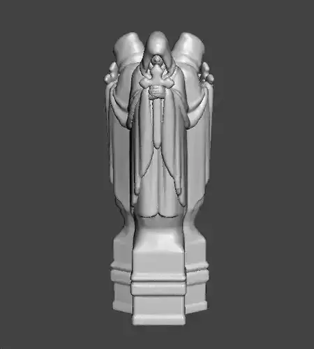 TRIPLE CULTIST STATUE MINIATURE MODEL TERRAIN FANTASY GAMES RPG