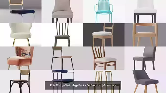 Elite Dining Chair MegaPack - 64 Premium