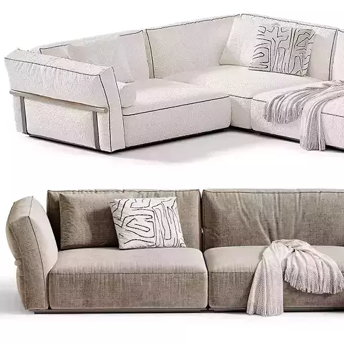 Camelot Sofa by Flexform 3D model 5