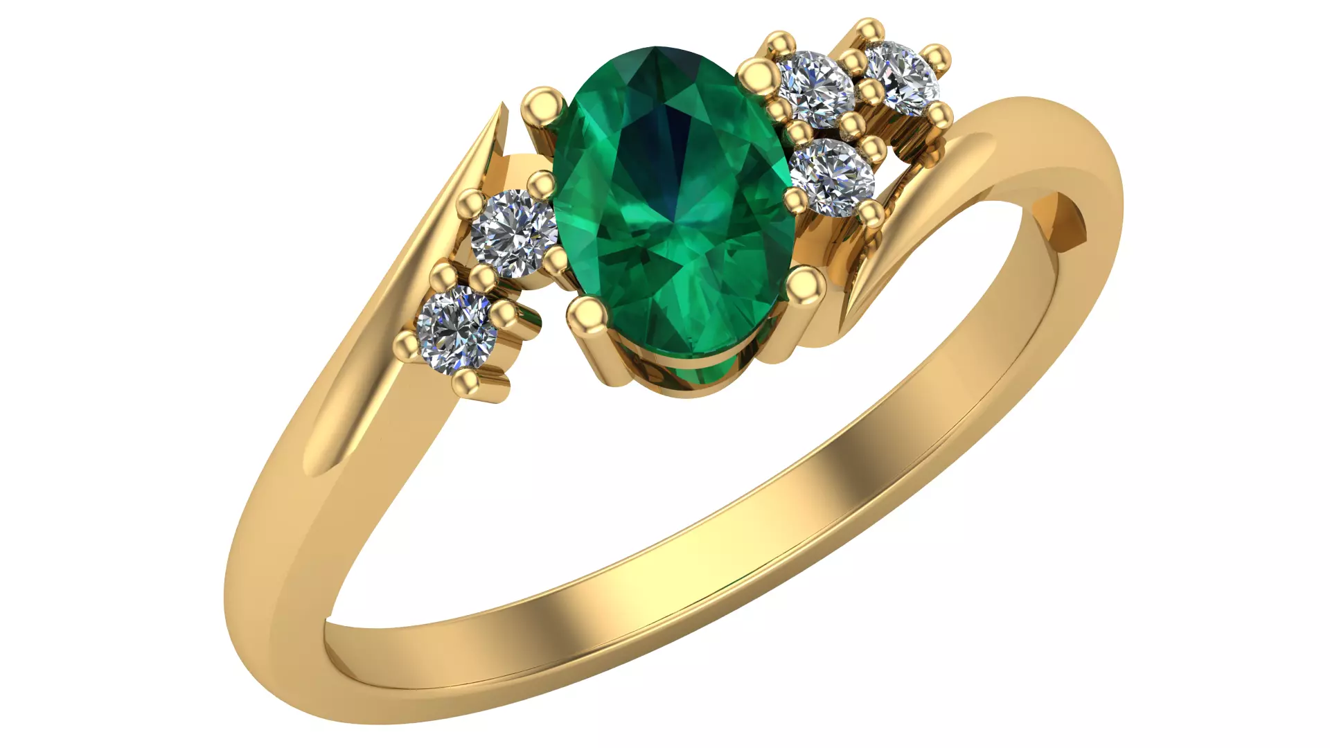 Engagement Ring 3D print model