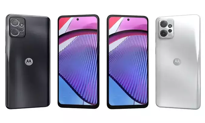 Motorola Moto G Power 5G 2023 Black And White High Poly