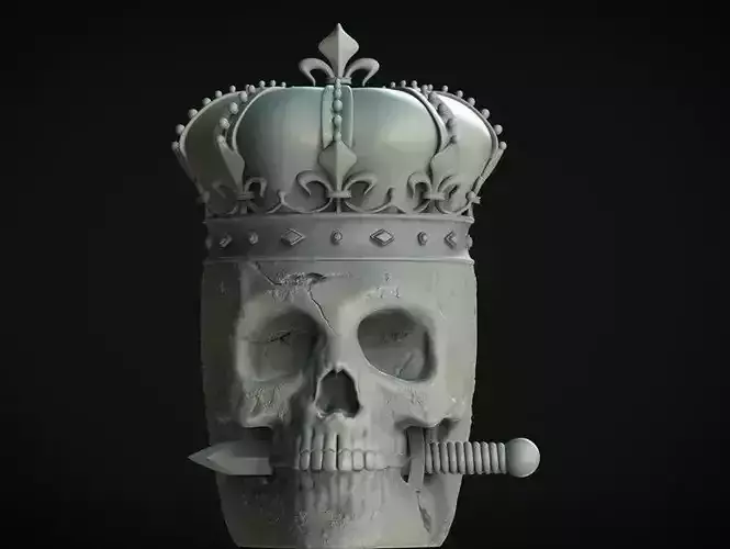 Emperor Skull Jar 3D Printable STL File