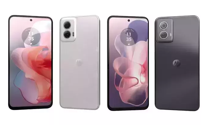 Motorola Moto G Power 2024 5G Black And Pink High Poly