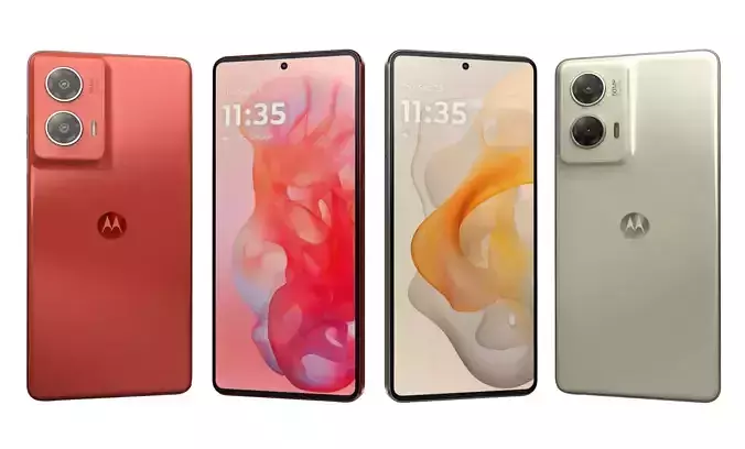 Motorola Moto G Stylus 5G 2024 Red And White High Poly