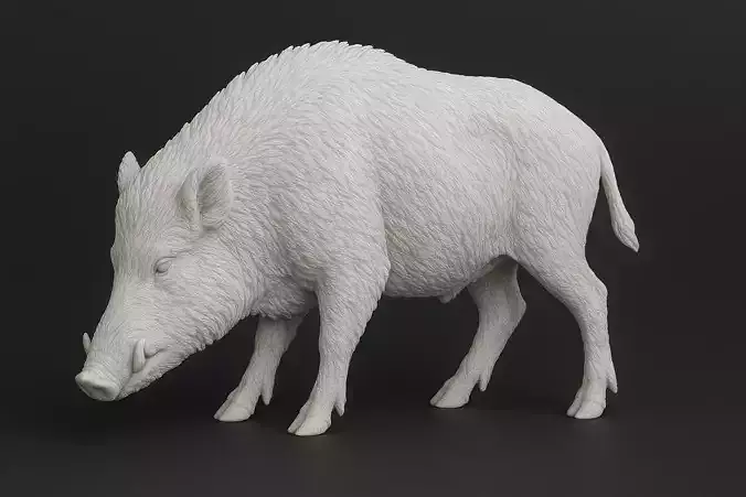 Wildboar Eat Sculpture