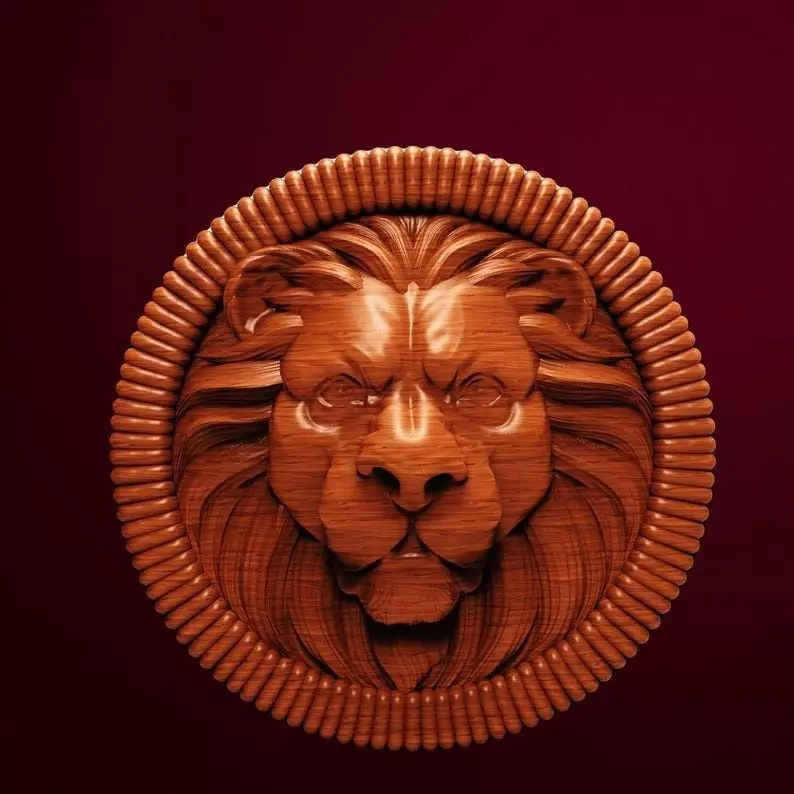 The Roaring Lion Coaster 3D Printable STL File 3D print model