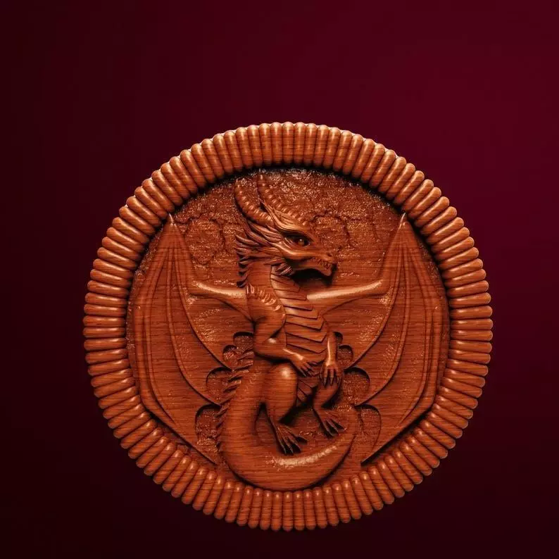 Vault Of The Scaled Flame Coaster 3D Printable STL File 3D print model
