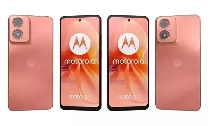 Motorola Moto G04 Orange High Poly