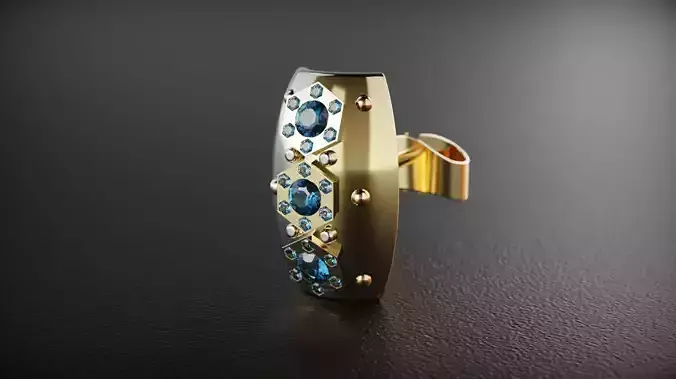 Yellow gold jewelry earring woman diamond 