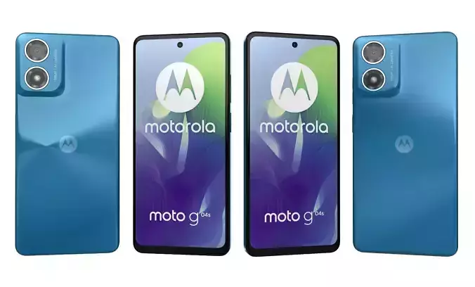 Motorola Moto G04s Blue High Poly