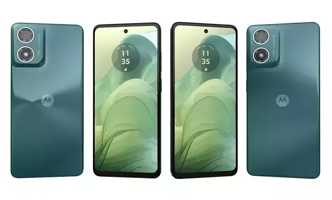 Motorola Moto G04s Green High Poly