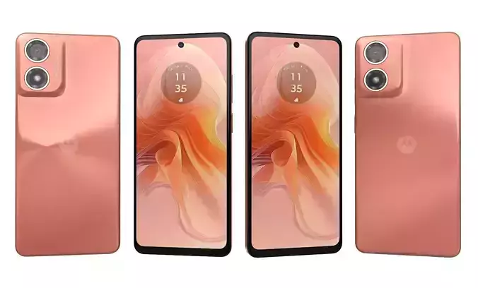 Motorola Moto G04s Orange High Poly