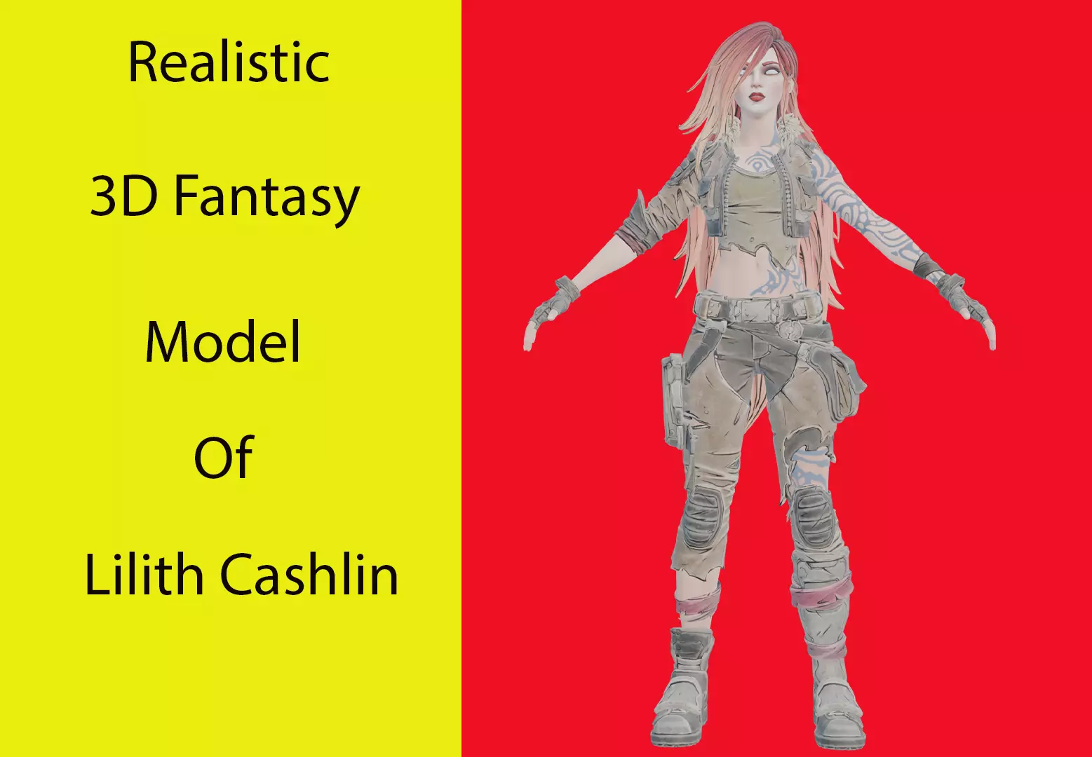 Lilith Cashlin Low-poly 3D model