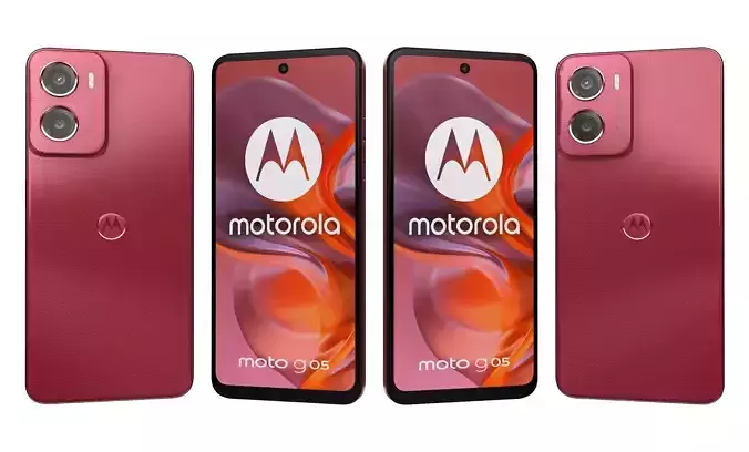 Motorola Moto G05 Red High Poly