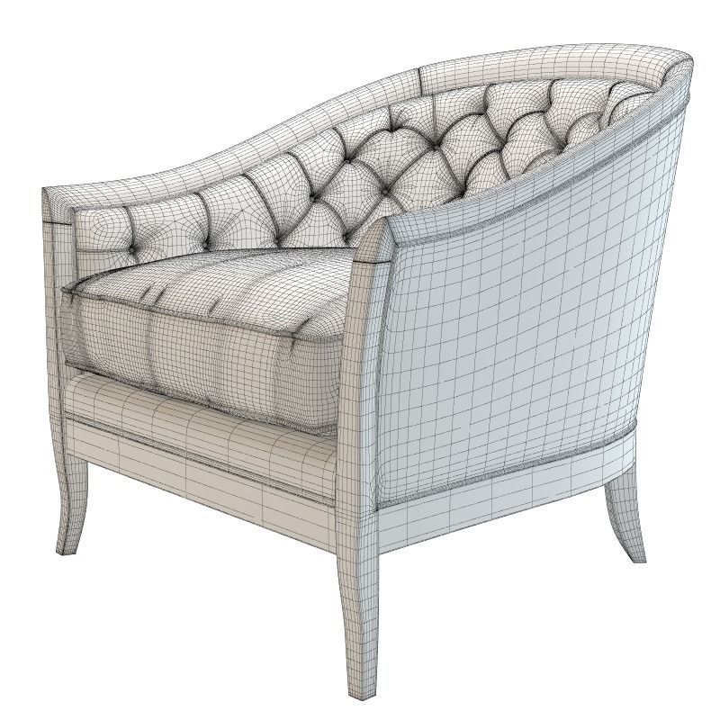 Opera Contemporary - Marta Classic Armchair 3D model_3