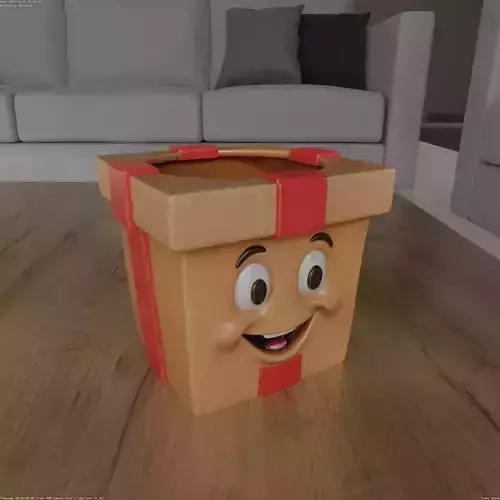 Cute Smiling Box Planter Christmas Gift Planter STL