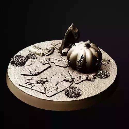 Crown Of The Cracked Harvest Terrain Miniature Base