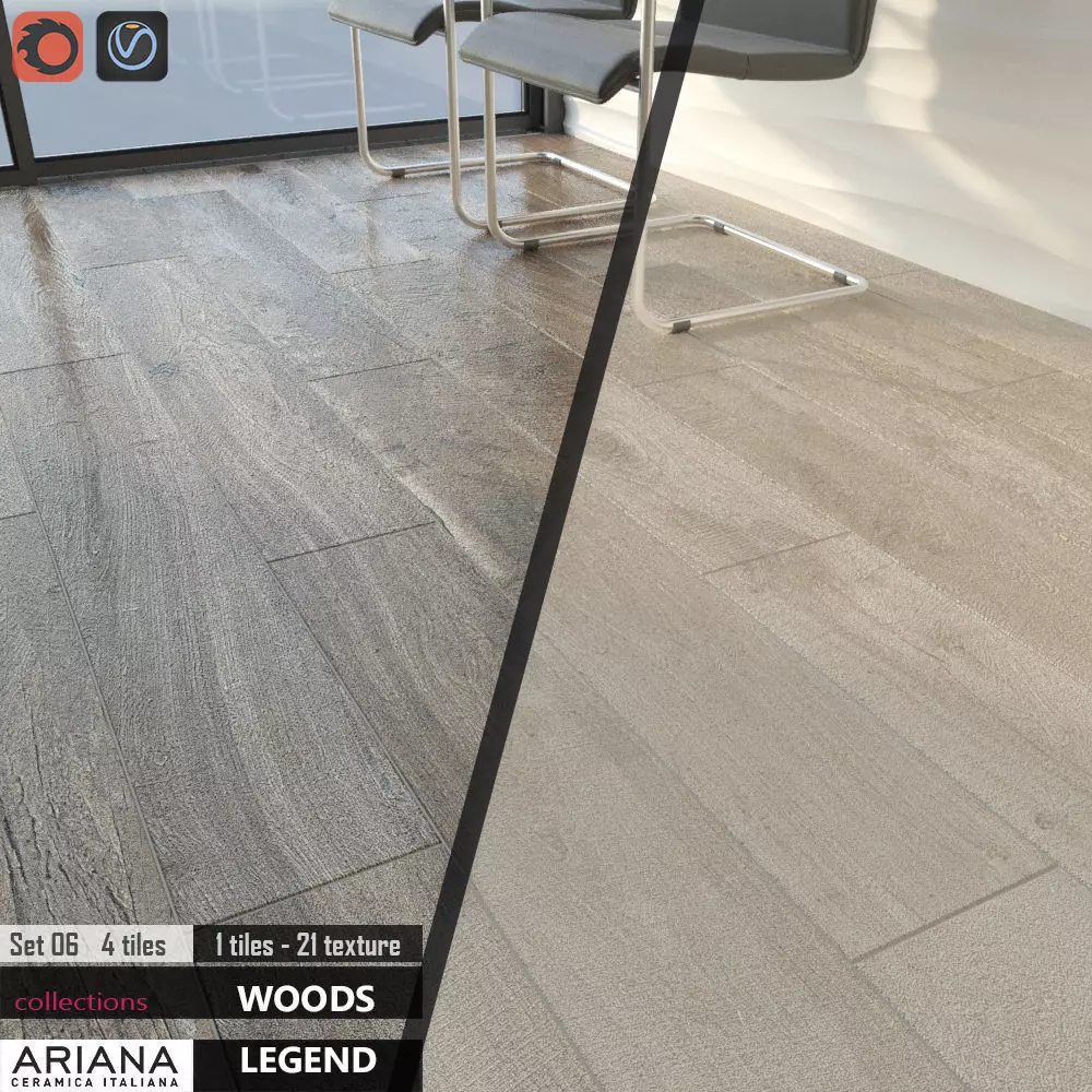 ARIANA LEGEND HAVANA WHITE Set 06 3D model