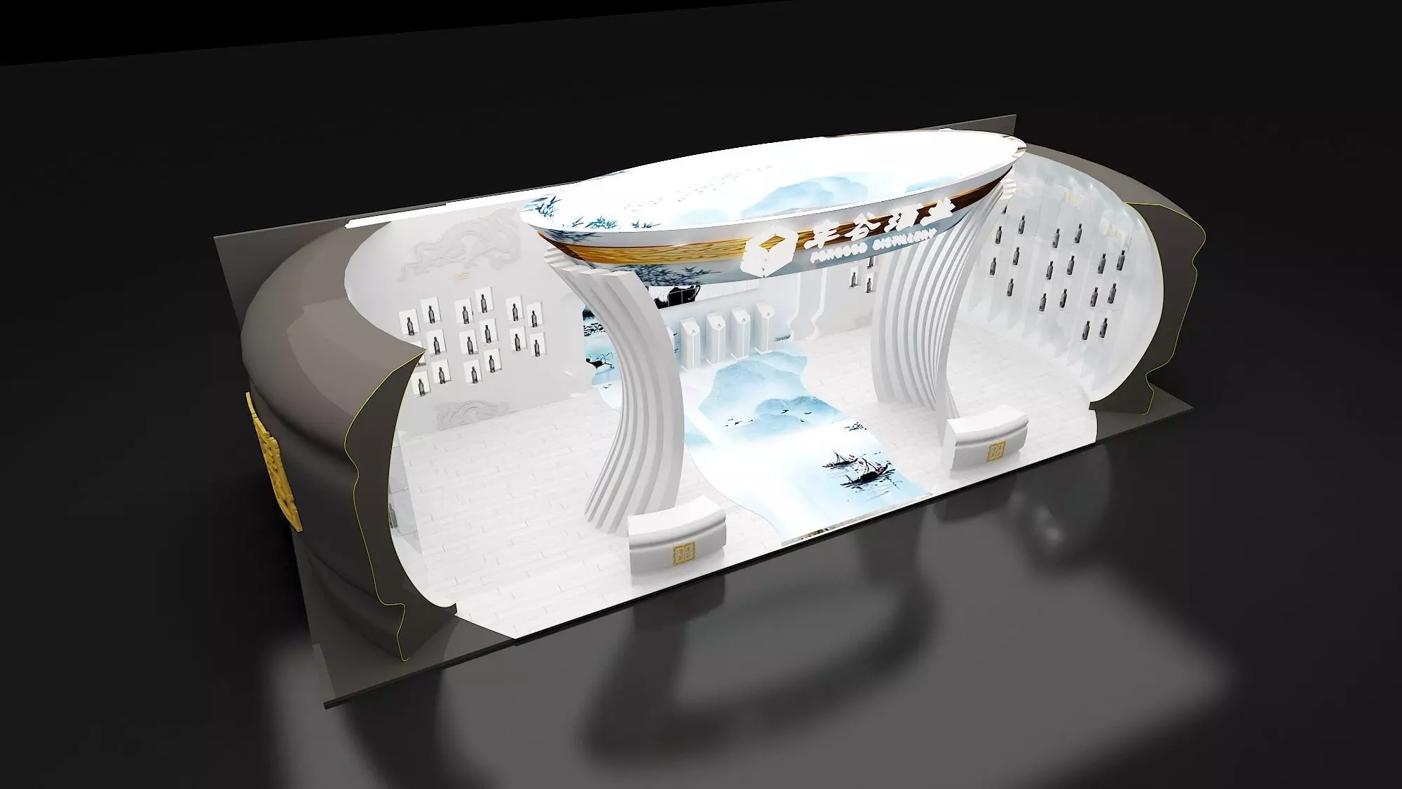 Booth design 3D model