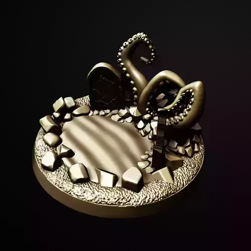  Crawling Truth Terrain Miniature Base 3D Printable STL File