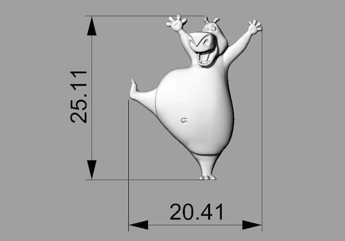 Pendant Gloria Madagascar 3D print model 3D print model_4