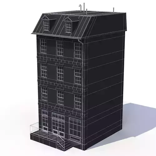 4 Apartment Buildings Collection 3D Model Pack 5