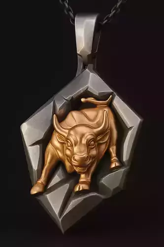 Charging Bull Pendant