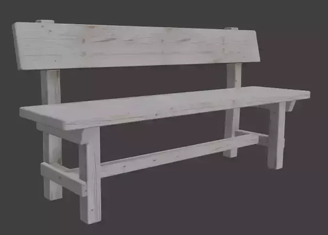 Park Bench 3D Model